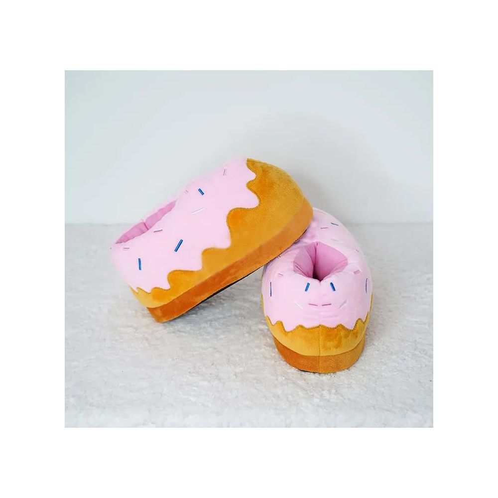 Cute sushi donut cotton slippers warm winter full coverage plush slippers for men women and couples home cotton shoes image 3