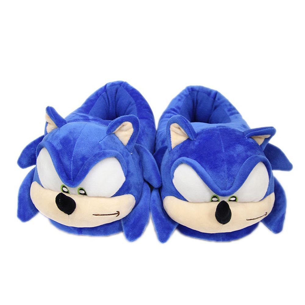 Cross border spot goods Sonic slippers plush cotton slippers Sonic the Hedgehog merchandise plush slippers for home use image 0
