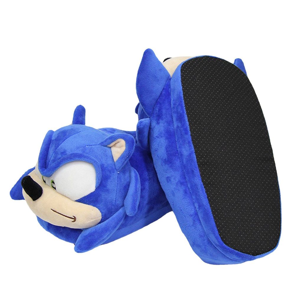 Cross border spot goods Sonic slippers plush cotton slippers Sonic the Hedgehog merchandise plush slippers for home use image 1