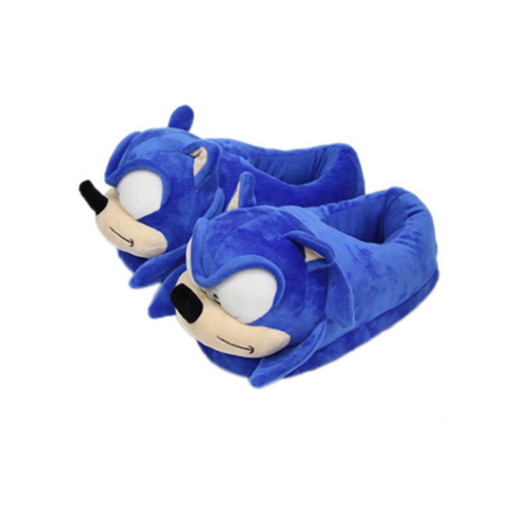Cross border spot goods Sonic slippers plush cotton slippers Sonic the Hedgehog merchandise plush slippers for home use image 4