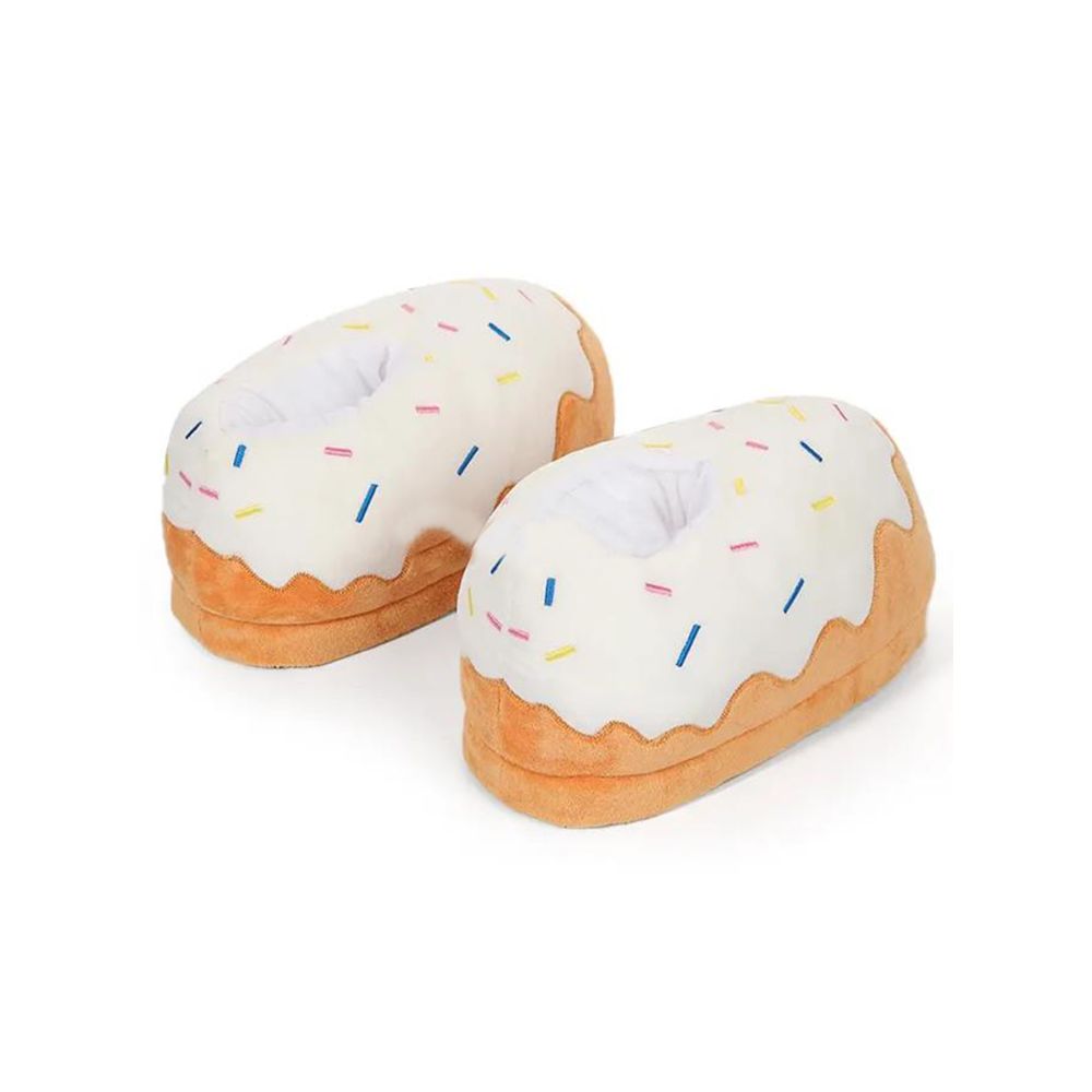 Cute sushi donut cotton slippers warm winter full coverage plush slippers for men women and couples home cotton shoes image 4