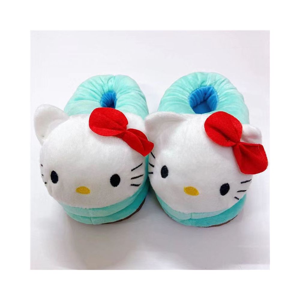 Cute cartoon Hello Kitty cotton slippers multiple styles winter warm fully enclosed plush slippers for men women and couples home cotton slippers image 15