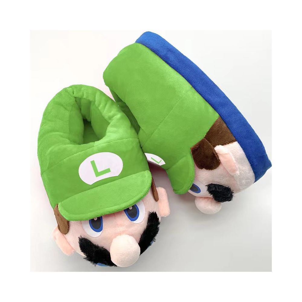 Cute Cartoon New Mario Winter Cotton Slippers Couple Home Creative Covered Heel Warm Thick Sole Cotton Slippers image 1