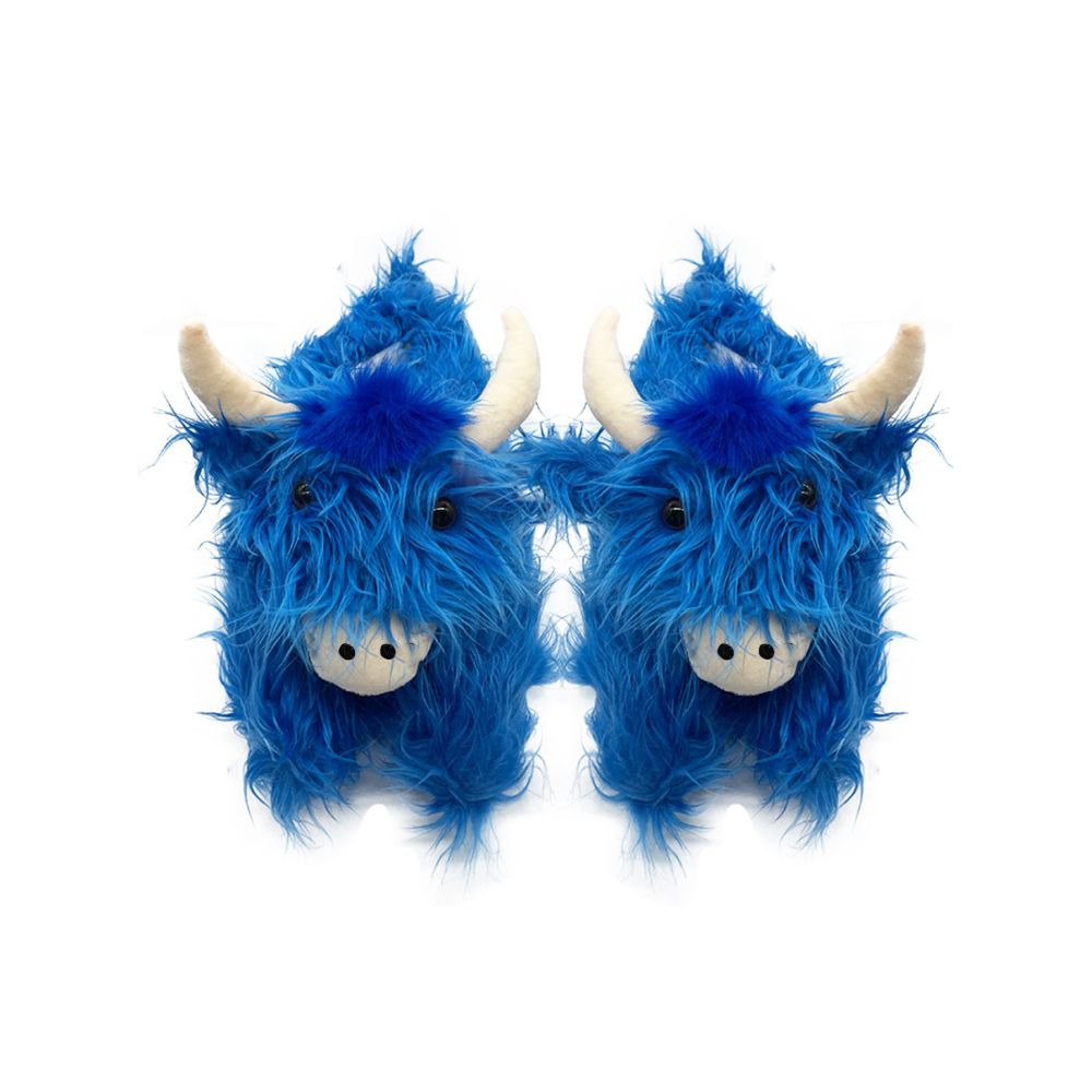 Adorable Highland Cow Slippers Scottish Yak Amazonian Yak Cotton Slippers In Stock image 5