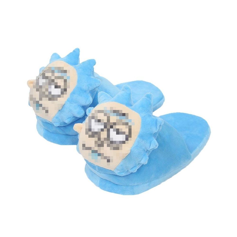 Cute new cartoon slippers Morty half length slippers cotton slippers couple s home wear creative with heel warm image 4