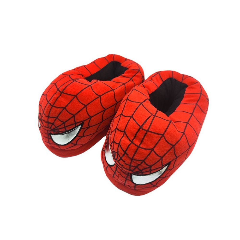 Cute Cartoon Spider Man Cotton Slippers Winter Warm Full Coverage Plush Slippers Parent Child Couple Home Cotton Slippers image 4
