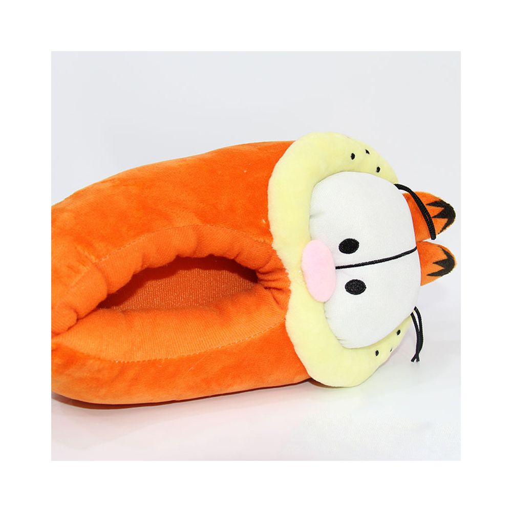 Garfield cartoon orange cat plush slippers winter couple cotton slippers indoor home shoes warm maternity shoes image 1