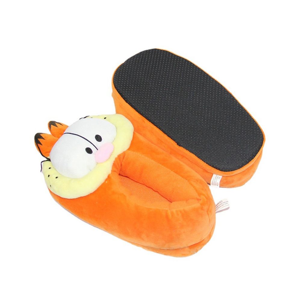 Garfield cartoon orange cat plush slippers winter couple cotton slippers indoor home shoes warm maternity shoes image 3
